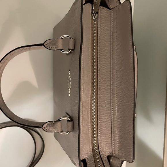 -SOLD- Coach Leather Satchel, Taupe/Grey Birch - Picture 7 of 8